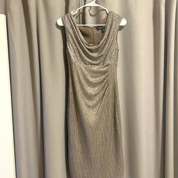 connected apparel | Dresses | Silver Cocktail Dress | Poshmark